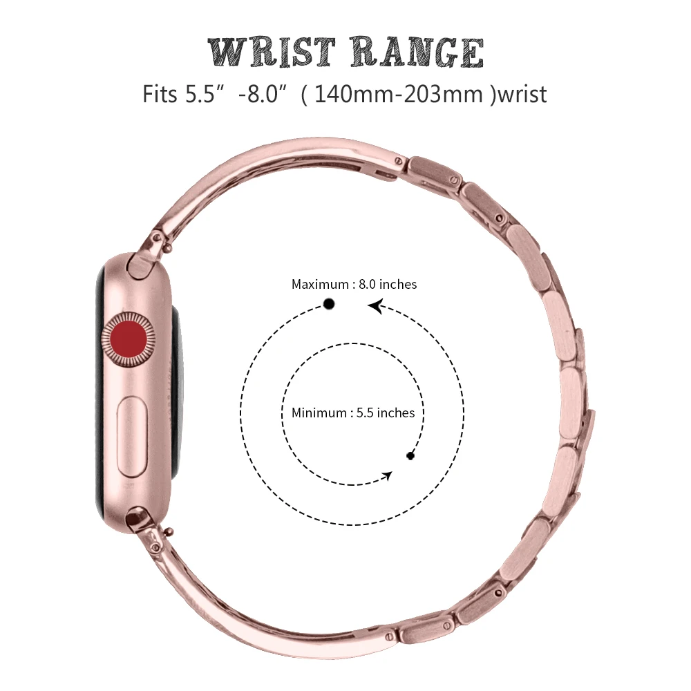 Женский Цветочный браслет с бриллиантами для Apple Watch Series 1 2 3 4 ремешок из