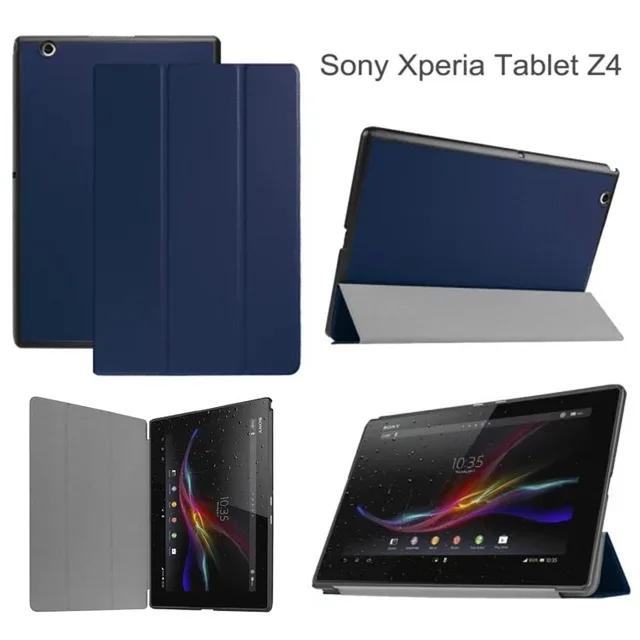 Тонкий Кастер pattern PU Кожаный Чехол для Sony Xperia Z4 Tablet 10.1 &quotстенд аргументы За крышки