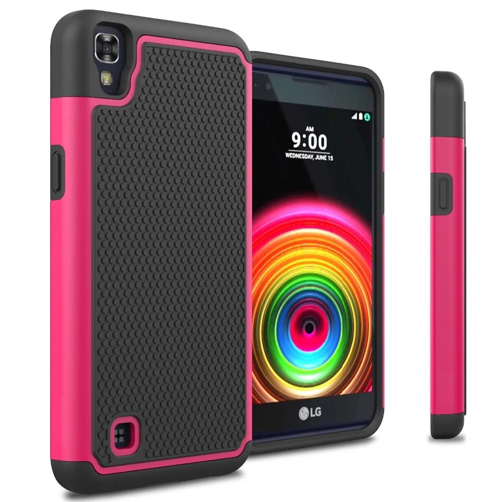 Rugged Phone Cover Case for LG X Power K220ds K220 K210 Armor Soft Rubber Silicone Shockproof Hard Back |