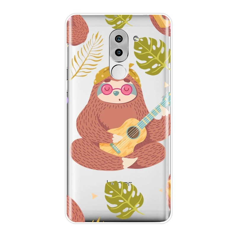Kawaii ленивый Забавный милый чехол для телефона Huawei Honor 6 5A 4X 5X 6X Мягкая силиконовая
