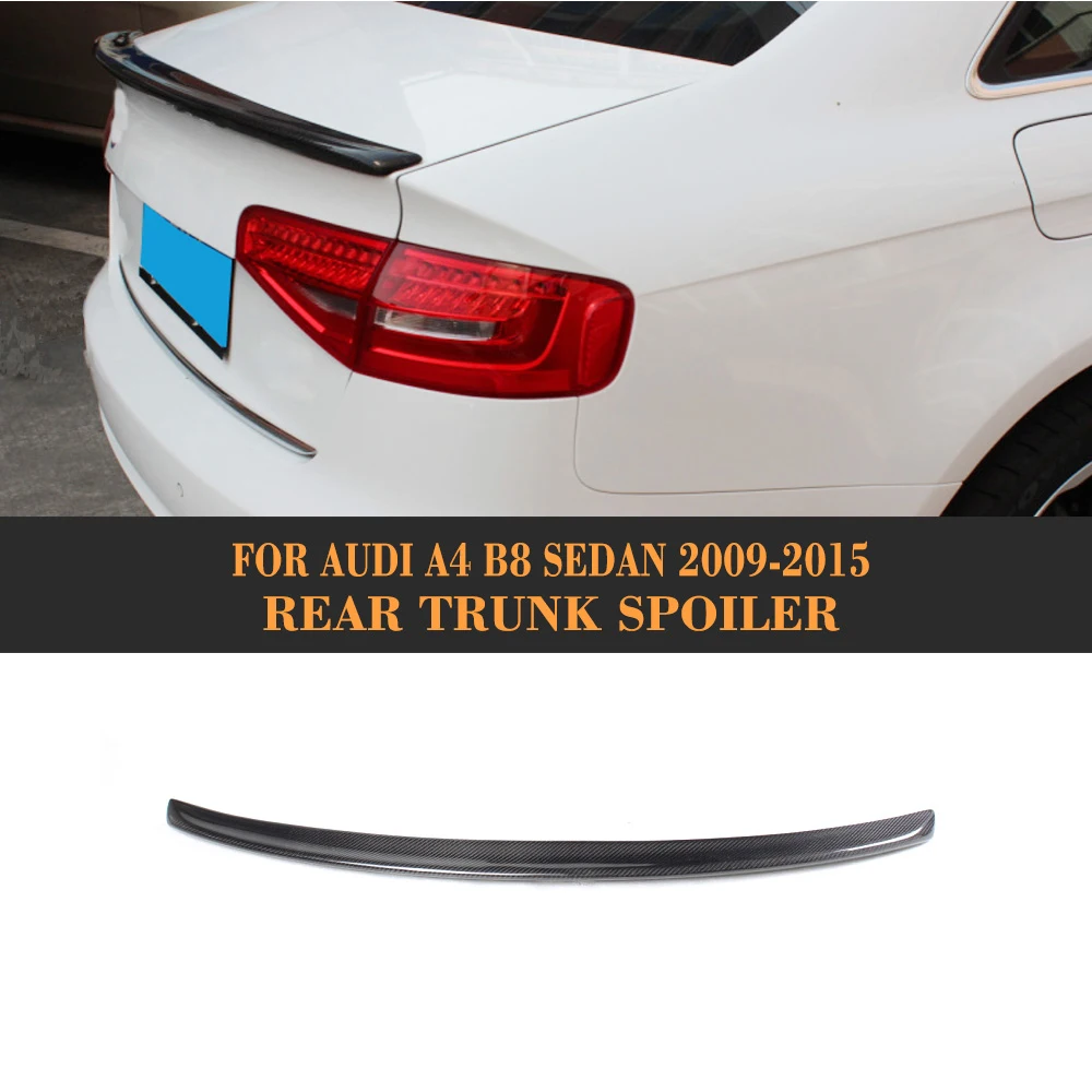 

Carbon Fiber Rear Spoiler Trunk Lip Car Rear Boot Spoiler for Audi A4 B8 09-13 A4 B8 Car Sticker