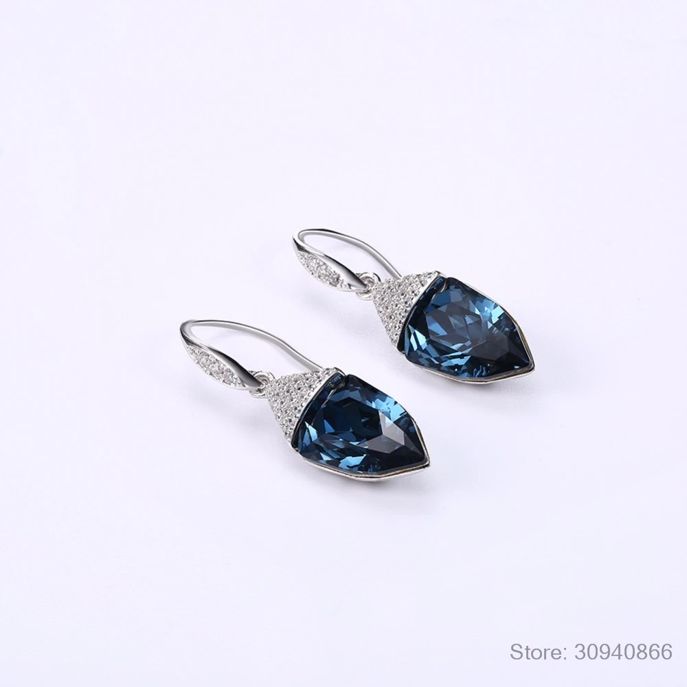 Женские Висячие серьги LEKANI длинные висячие из стерлингового серебра 925 пробы