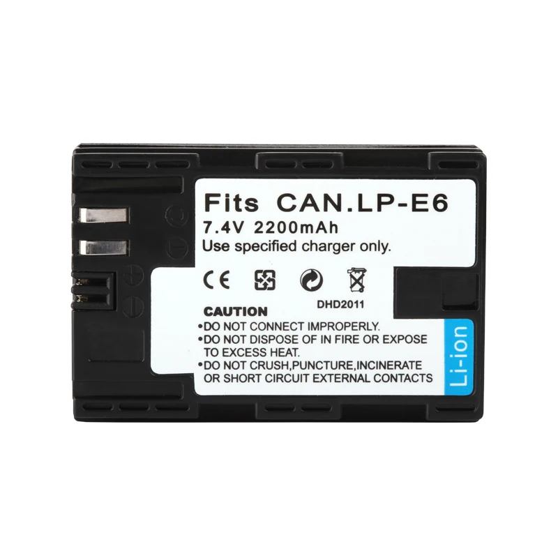 LP E6 батарея для Canon EOS 5DS 5D Mark II III 6D 7D 60D 60Da 70D 80D DSLR 2200 mAh/8 4 V зарядное
