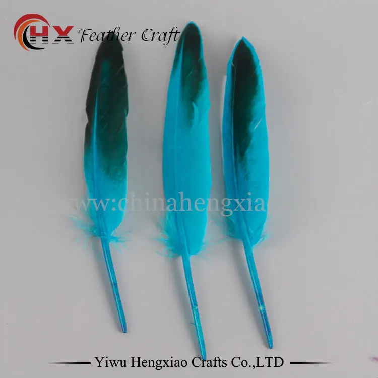 20 шт./лот 15 см Кряква утиные перья из крыльев Quill Dye натуральный дикий утиный пух