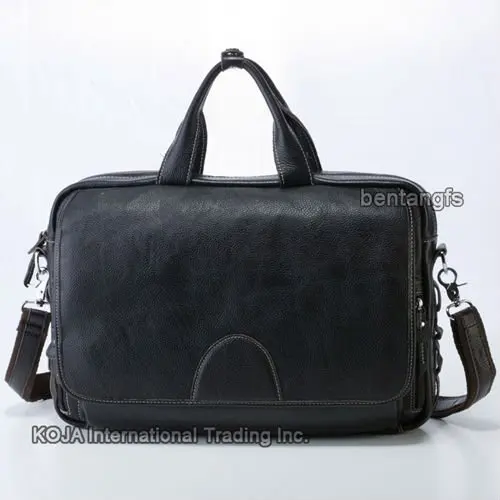 Fashion Men Genuine Leather Briefcase men business bag laptop briefcase office bag leather portfolio document tote Handbag brown