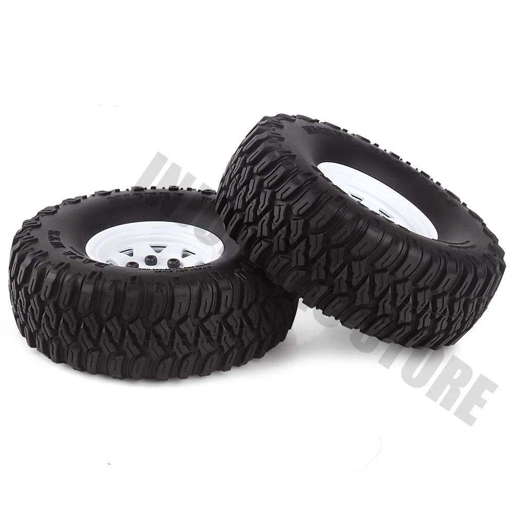 4 шт. 1/10 RC автомобиль 1,5" BEADLOCK обод колеса и резиновые шины 1,55 дюймов шины для RC гусеничный D90 TF2 Tamiya CC01 LC70 MST JIMNY