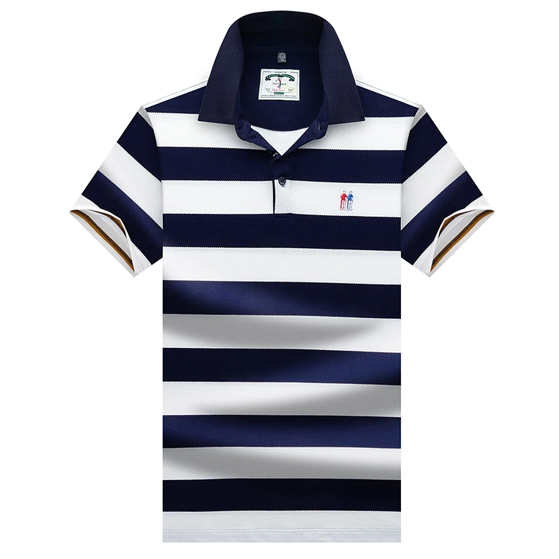 Футболки-поло de qualite superieure hauts et Hommes Daffaires hommes marques polo 3D broderie с отложным воротником
