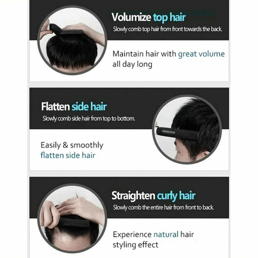 Мужской быстрый выпрямитель для бороды расческа волос многофункциональный