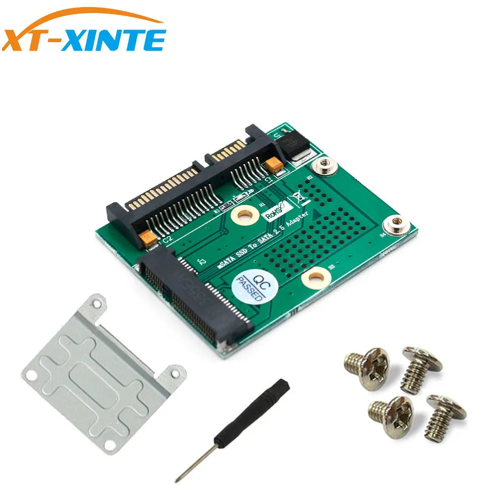 

Переходник Mini PCI-E/mSATA SSD/SATA 2,5 с металлическим удлинительным кронштейном, 3,3 В светодиодный компьютера, настольного ПК