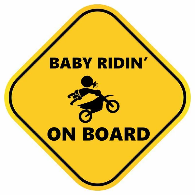YJZT 15.8CM*15.8CM BABY RIDIN ON BOARD PVC Decal Automobile Thrill Show Car Sticker 12-40132 | Автомобили и мотоциклы