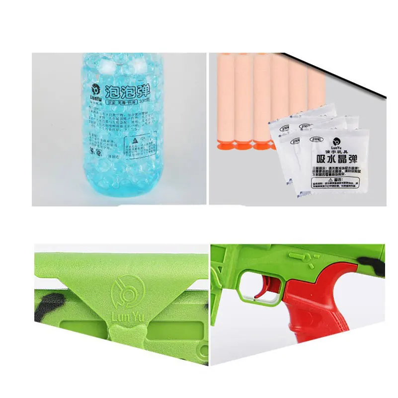 Plastic Pistol Toy Gun Panitball Sniper Rifle Barrette Soft Water Crystal Bullet Airgun Orbeez Toys For Kids Boys | Игрушки и хобби