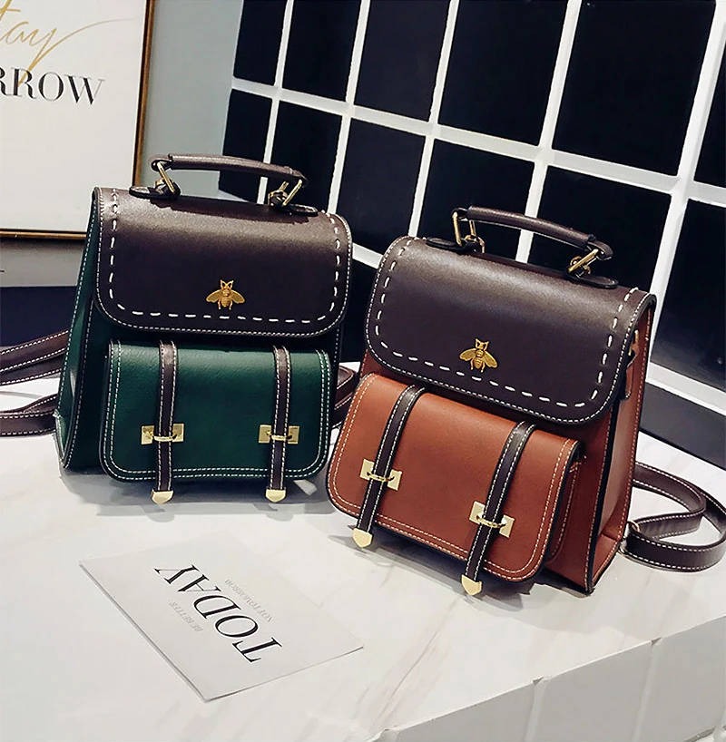 Женский рюкзак Youda цветной портфель из искусственной кожи Универсальный женский