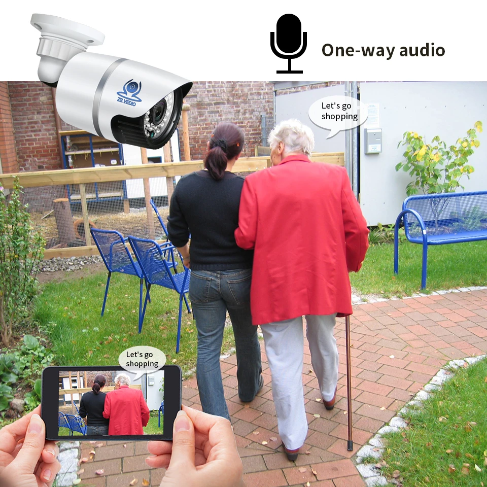 ZSVEDIO камеры видеонаблюдения 960P POE IP камера система сигнализации CCTV ночного