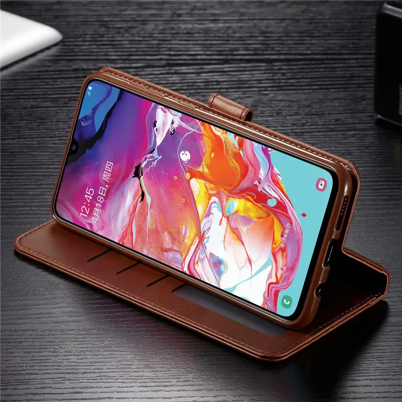 Кожаный чехол для samsung A50, Винтажный чехол для телефона, чехол для samsung Galaxy A50, чехол-книжка с бумажником, чехол для Hoesje samsung A50 A30 A20, чехол