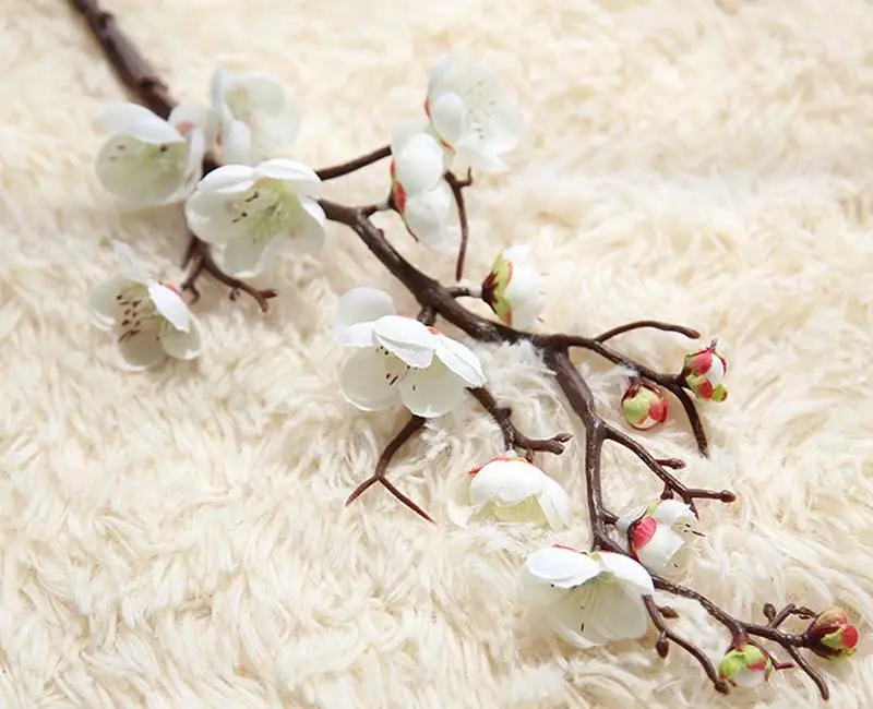 Цветок из искусственного шелка Мини Cherry Blossom Сакура для Свадебная вечеринка стол Декор Acessorise цветочный поддельные цветы