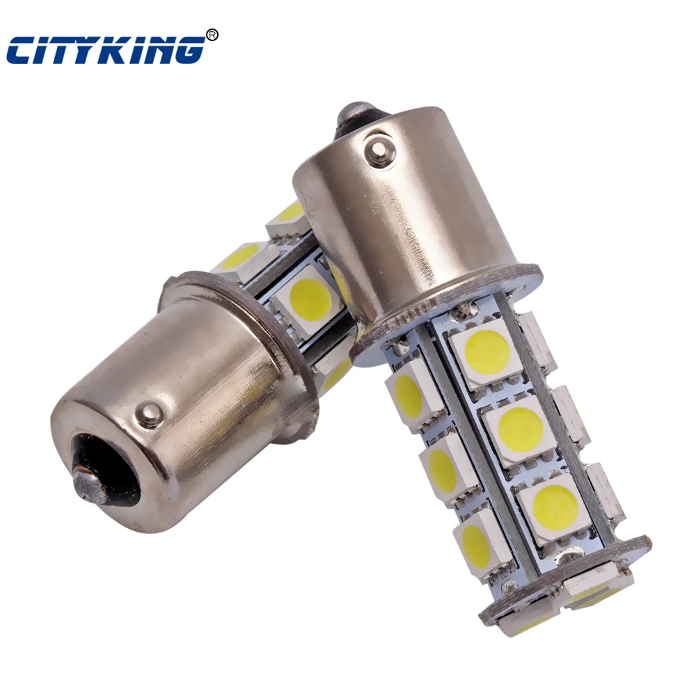 Бесплатная доставка 50 шт./лот 1156 led BA15S 18SMD 5050 белый Задний сигнал поворота 18 LED