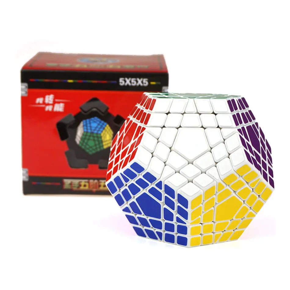 Shengshou Gigaminx кубик рубика 5x5 магический куб-мегаминкс 5 слоев профессиональный Megaminx скорость кубик-головоломка игрушки для детей подарочная игрушка