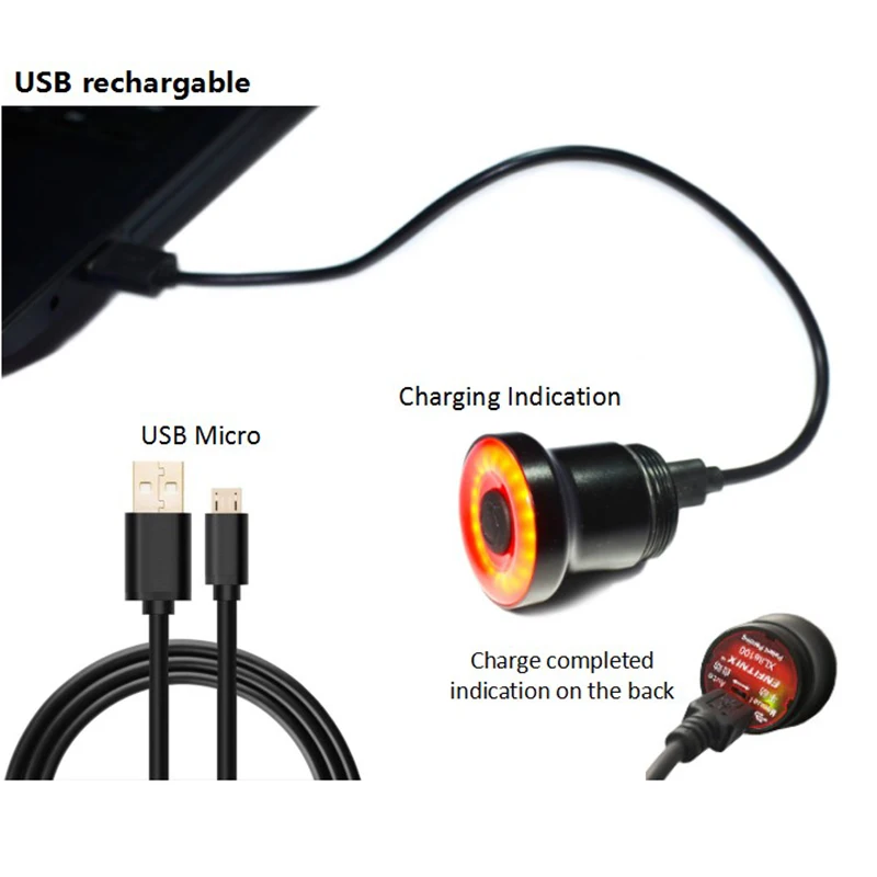Задний Фонарь велосипедный Enfitnix Xlite 100 IPX6 USB-зарядка | Спорт и развлечения