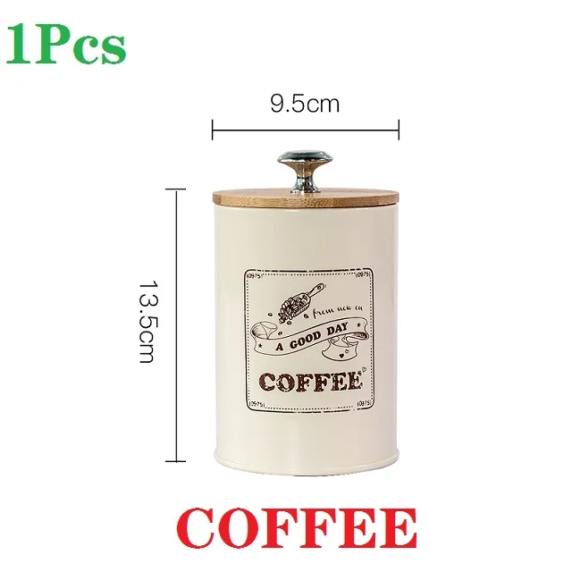 COFFEE 1-3 шт. резервуар для хранения в скандинавском стиле, Бамбуковая крышка, герметичная банка, кофейник, чайная банка, сахарная миска для перекуса конфет, влагостойкая с уплотнением, горячая распродажа - Цвет: COFFEE