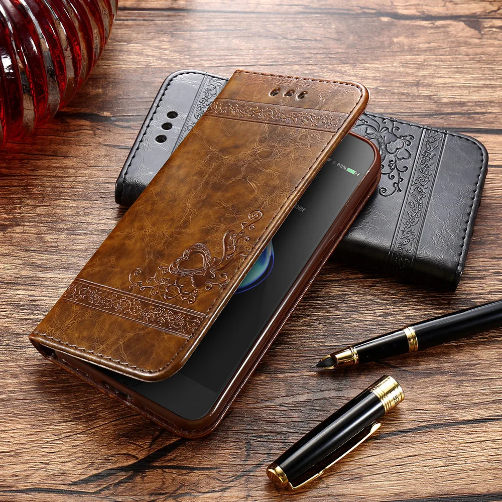 Kisscase Флип кожаный чехол для iPhone 6 S люкс Бумажник Полный Защитные слотов карт