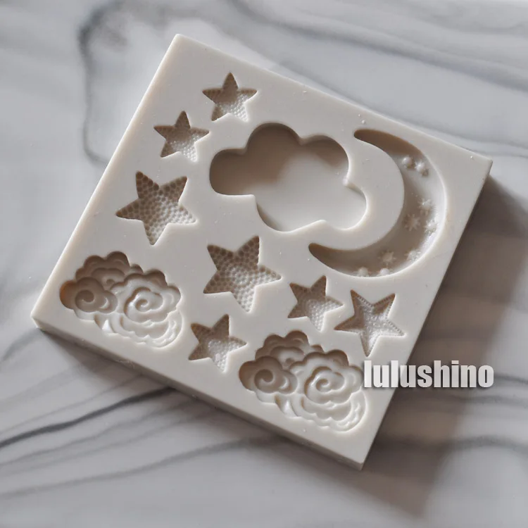 Yueyue Sugarcraft облако звезда Луна силиконовая форма помадка торт украшения
