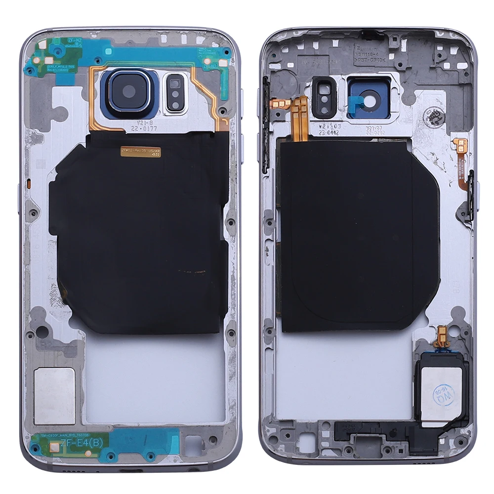 Высококачественная средняя рамка для Samsung Galaxy S6 G920F G920A сменная панель экрана