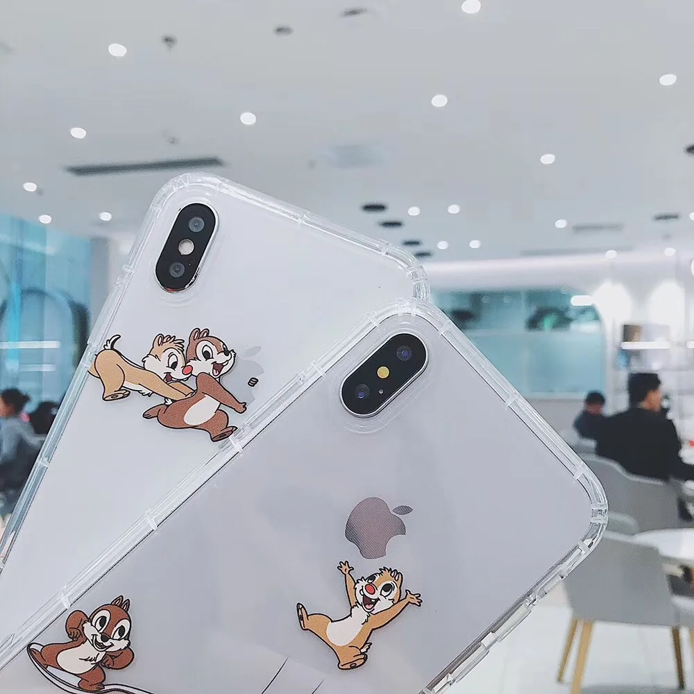 Cute Cartoon classic squirrel clear phone case For iphone Xs MAX Xr X 6 6s 7 8 plus 11 Pro Silicon soft back cover fun |