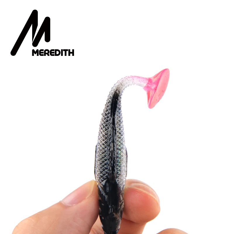 MEREDITH маленькие DD рыбы 70 мм 100 мм свинцовые рыболовные приманки T Tail мягкие рыболовные приманки с одним крюком Искусственные воблеры приманки для рыбалки