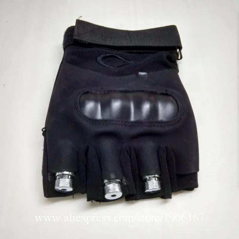 Лазерные перчатки для диджея светодиодные RGB лампы вечерние с 1 зеленым красным