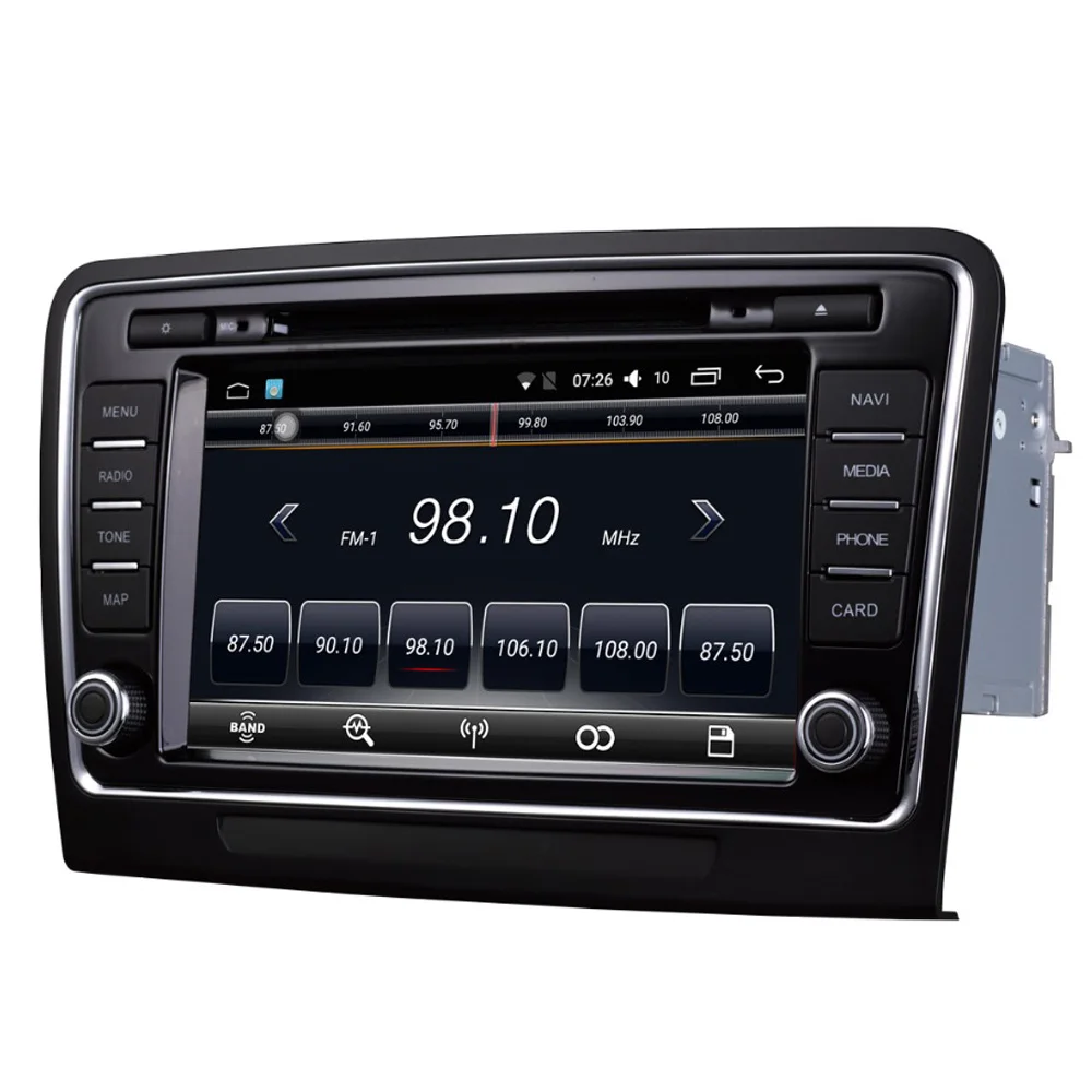 Автомобильный мультимедийный плеер 2 Din Android 7,1 автомобильный DVD для VW/Volkswagen Skoda superb 2009- " 2G/16G сенсорный экран автомобиля радио gps