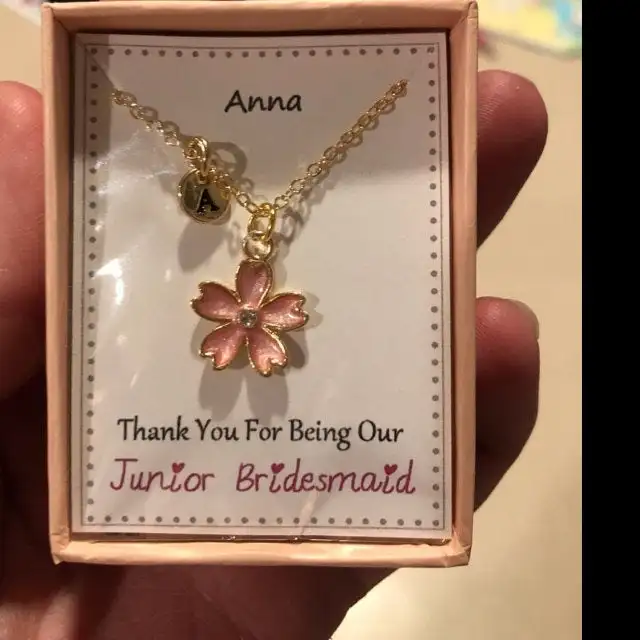 Индивидуальные Подарочные ожерелья для девочек с цветами подарочные браслеты