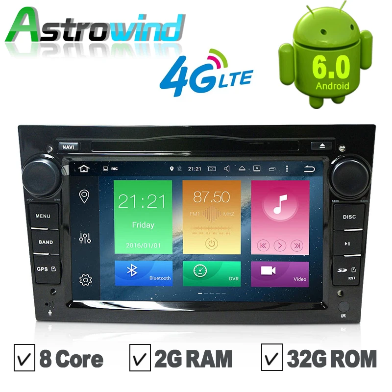 8 ядер 2G RAM 32G ROM автомобильный dvd плеер Android 6 0 GPS навигационная система медиа стерео