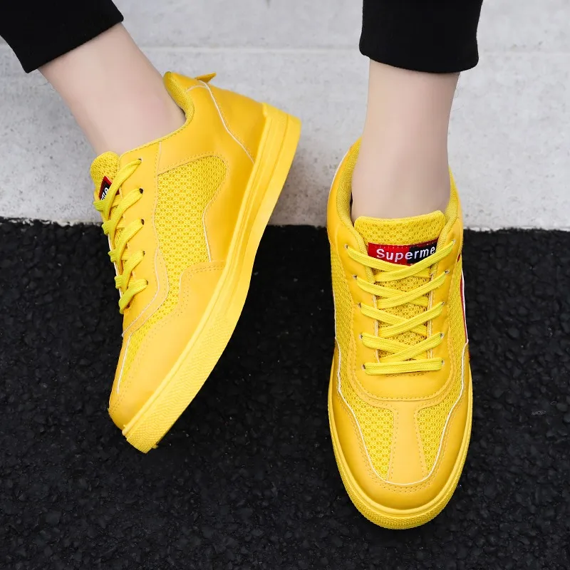 Thestron Men Designer Shoes Skate Male Fashion Yellow Black White Footwear Brand 2019 Spring Comfortable | Обувь