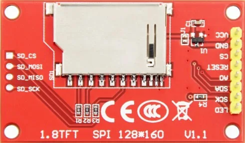 1,8 дюймов 128*160 SPI серийный TFT ЖК-модуль драйвер экрана IC ST7735S для MCU без сенсорной панели