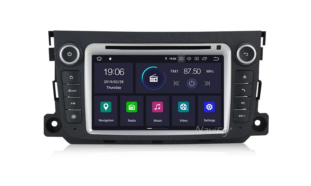 8Core ips DSP 4G 2din Android 9,0 автомобильный dvd-радиоплеер gps навигация для Mercedes Benz Smart Fortwo 2012 2013 JBL gps