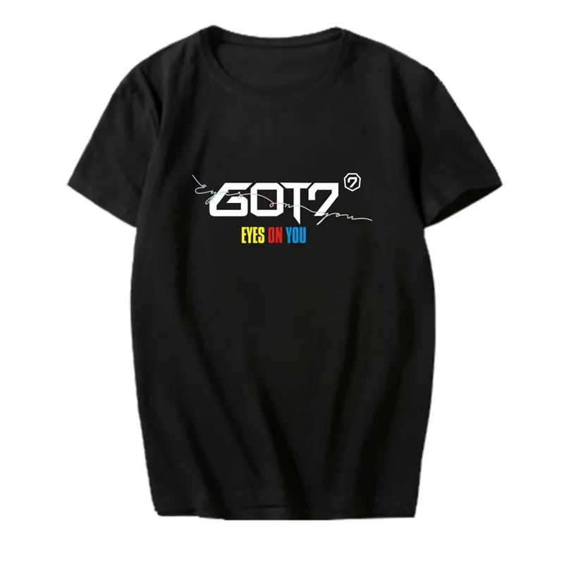 KPOP Корейская мода GOT7 новый альбом глаза на вас хлопковая футболка футболки PT720 |