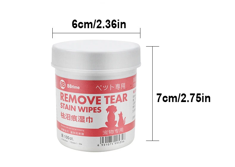 Dog Grooming Supplies Pet Eye Wet Wipes Help For Removing Tear Stain Remover Gentle Non-intivating Dogs Cleaning Paper Towels