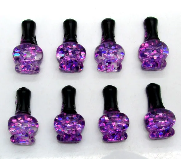 

Полимерные фиолетовые блестящие украшения для ногтей, 50 шт., поделки с плоским основанием, кабошон, скрапбукинг, подходит для заколок для волос, бусины для украшения, «сделай сам»