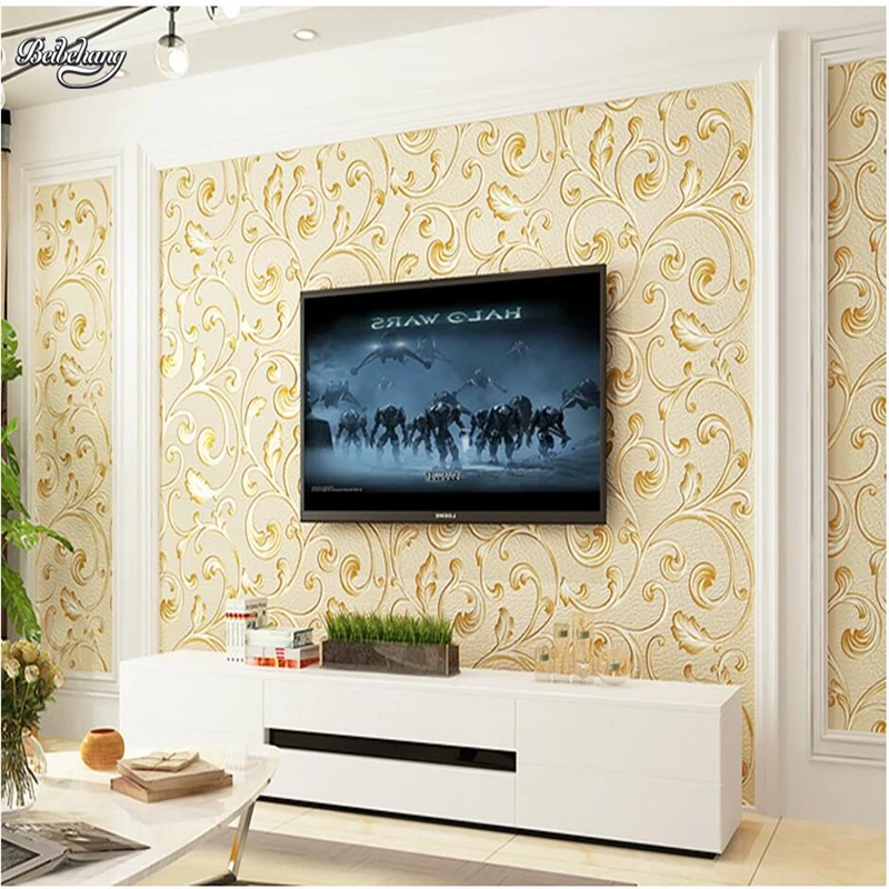 Европейский роскошный обои 3d для гостиной теплый воздух спальни|background wallpaper|wallpaper