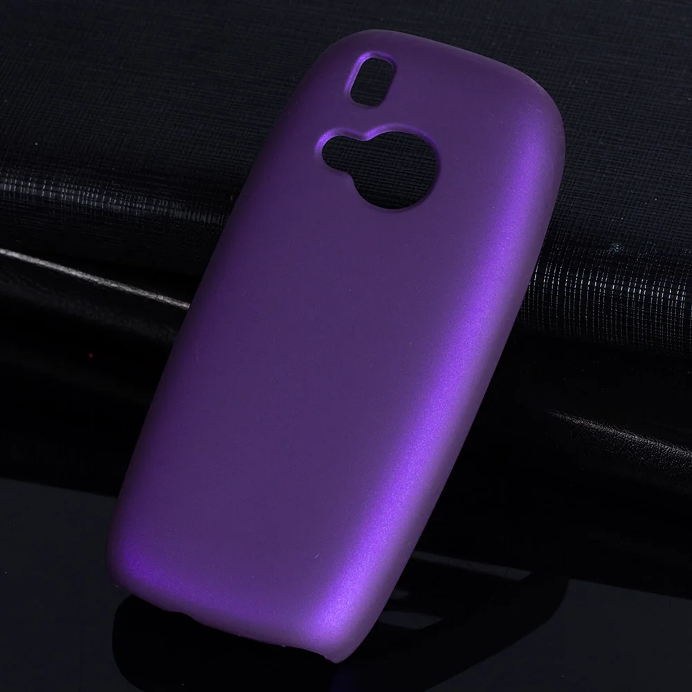 Матовая Пластик Coque 2.4For Nokia 3310 чехол для Nokia 3310 Nokia3310 двойной TA-1030 Ta 1030 телефона чехол-лента на заднюю панель - Цвет: Purple