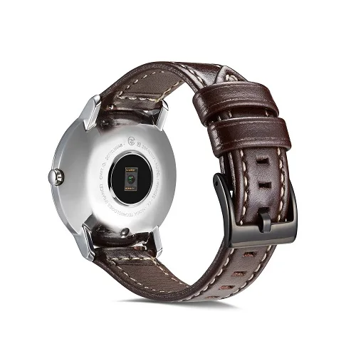 Brown A Ремешок для часов Ktab 20 мм совместимый с Nokia Withings стальной HR кожаный ремешок 18 мм для часов huawei 1 быстросъемный ремешок - Цвет: Brown A