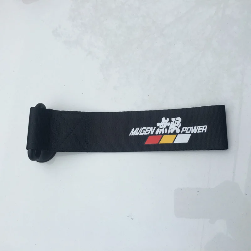 Mugen JDM Гоночный стиль буксировочный трос нейлоновый декоративный прицеп буксировочные тросы гоночный автомобиль Универсальный Буксировочный глаз буксировочный ремень бампер наклейка