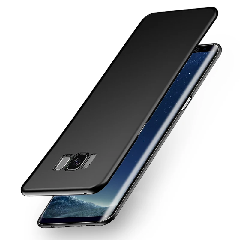 Ультра Тонкие Матовые чехлы для samsung Galaxy A3 A5 A7 J3 J5 J7 S7 edge s8 S9 Plus Note 8 9 A8 плюс жесткий поликарбонатный чехол