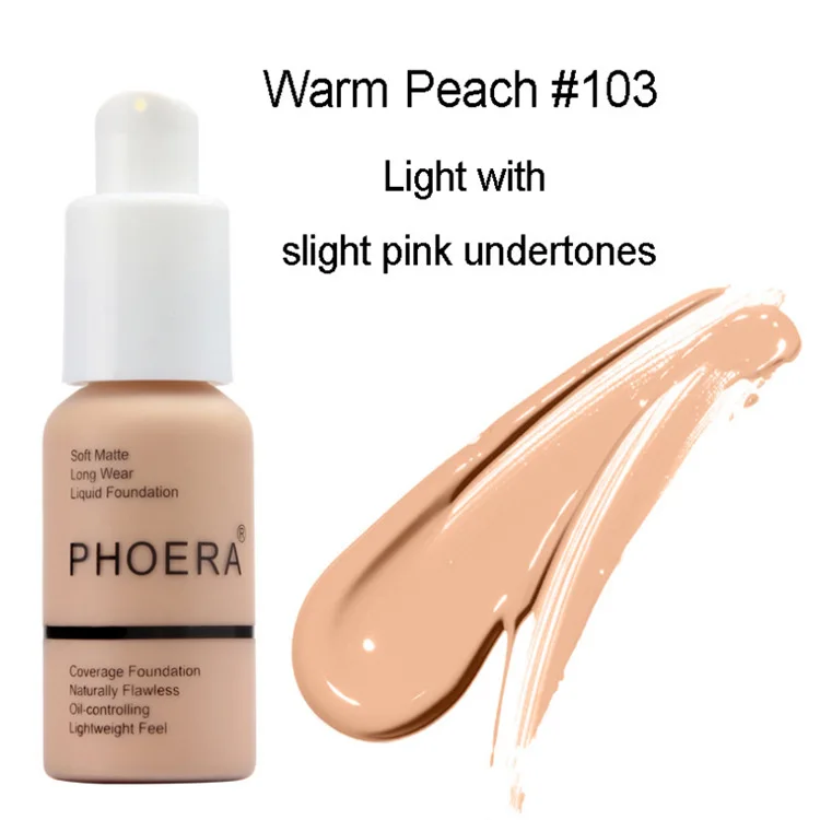 PHOERA минеральные Touch отбеливающий консилер для лица базы Осветляющий крем увлажнитель для лица Жидкая Основа основа под макияж TSLM1