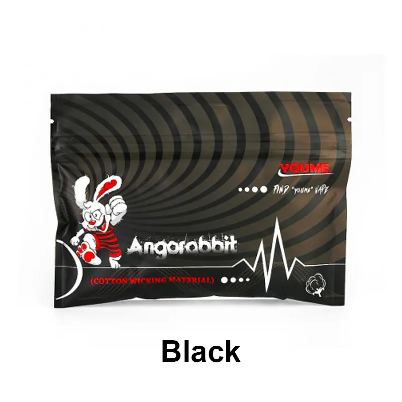 Black 1 pack 1/2/3 шт./упак. angorabbit вата для парения, аксессуары для электронных сигарет DIY хлопок высокое качество влагу Материал для катушки здания - Цвет: Black 1 pack
