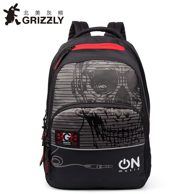 Гризли Мужские Рюкзаки Mochilas школьные сумки для подростков мальчиков обратно в школу рюкзак для ноутбука многофункциональные сумки большой емкости - Цвет: 6