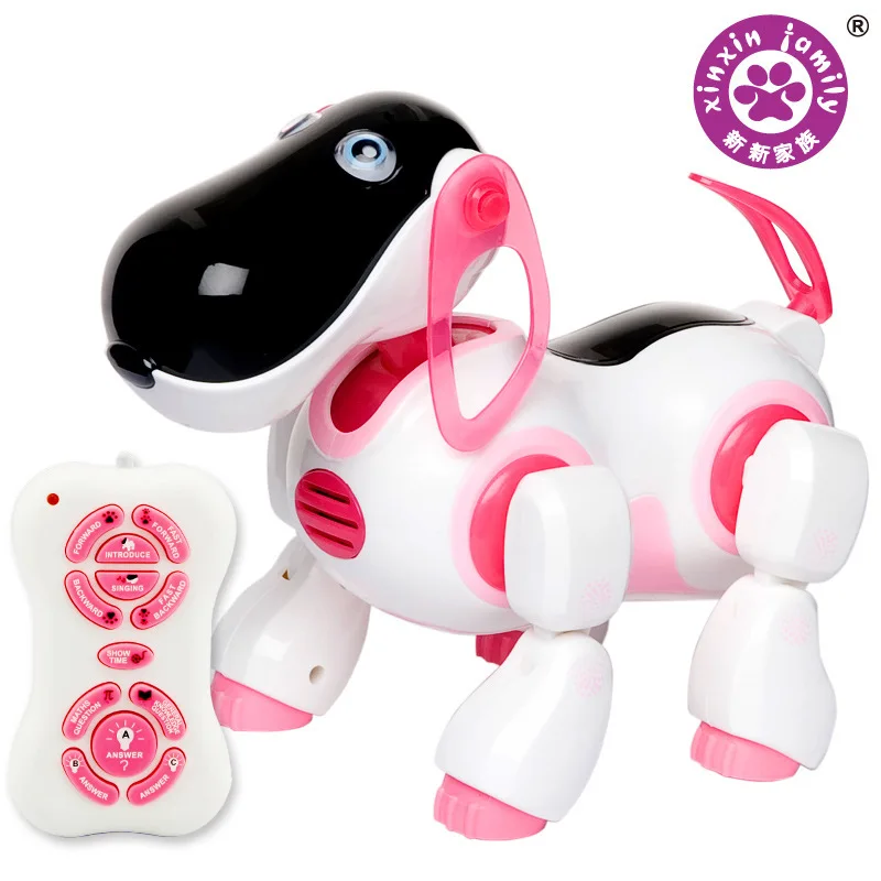 Free Shipping New Arrival Smart Toy Dog Infrared Remote Control Series High Quality Cute Robot pink blue random delivery | Игрушки и