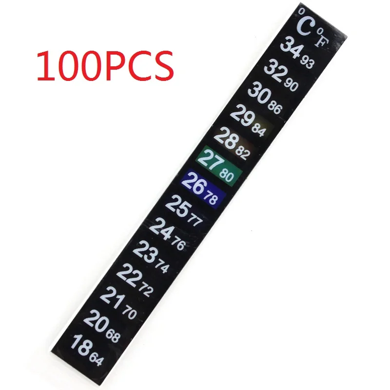 100 х аквариумных аквариумов термометр Температурная наклейка палка-на