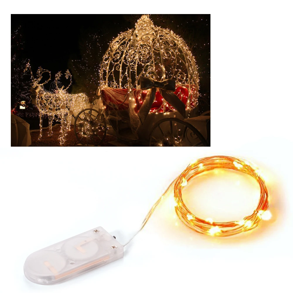 LumiParty мини светодиодная гирлянда из медной проволоки 2 м 20 светодиодов на