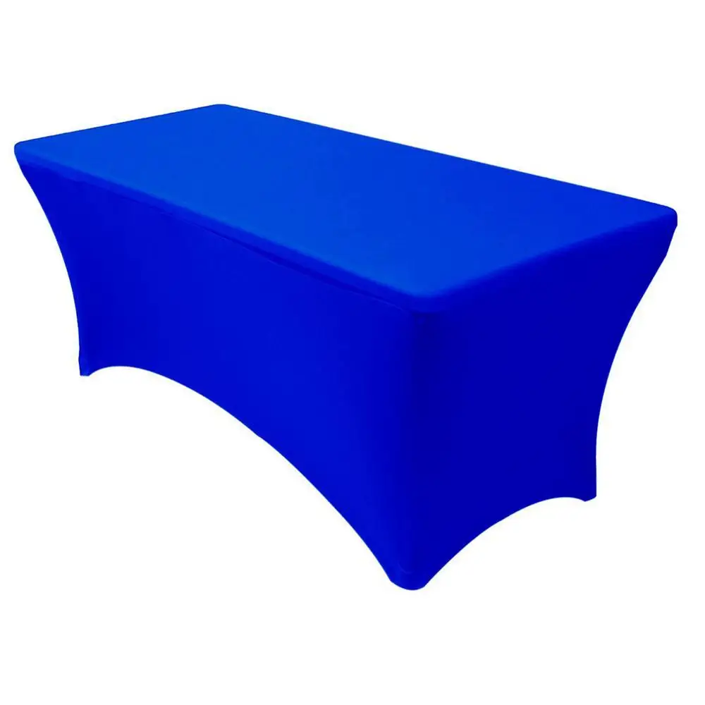 royalblue Meijuner прямоугольное покрытие для стола, модная однотонная эластичная скатерть из спандекса для отеля, столовой, ресторана, прополка, Декор - Цвет: royalblue